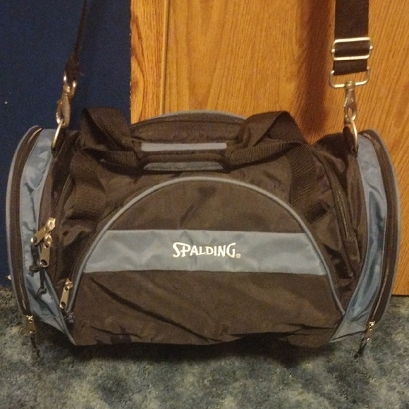 Spalding Black and Blue Duffel Bag - Picture 1 of 8